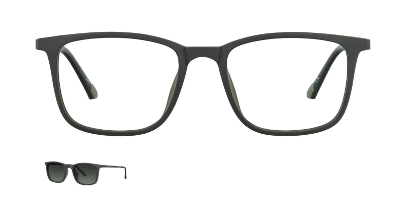 Optical frame with clip-on TONNY 48373C2-CL1