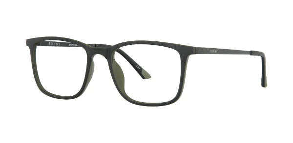 Optical frame with clip-on TONNY 48373C2-CL1