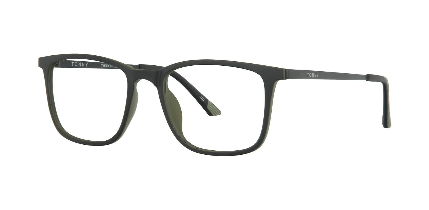 Optical frame with clip-on TONNY 48373C2-CL1