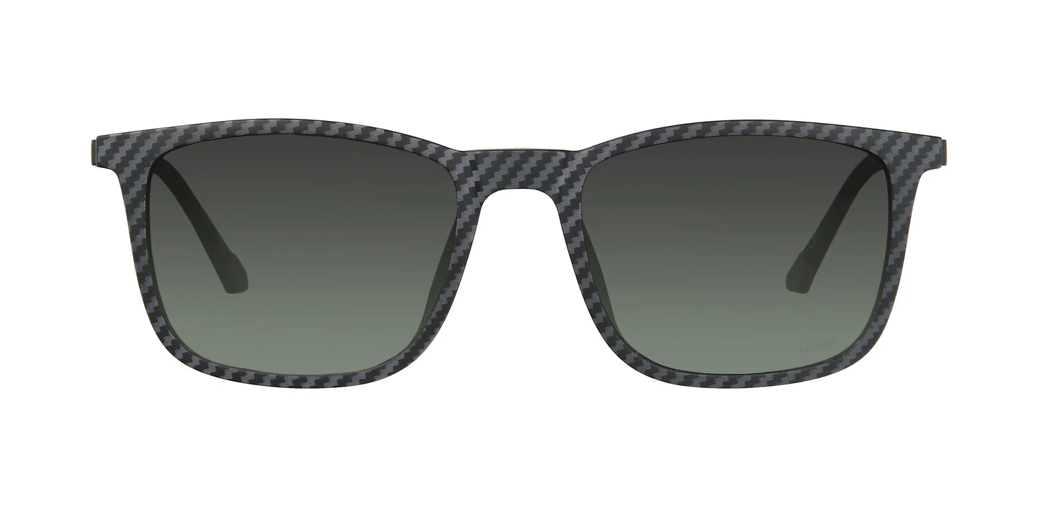 Optical frame with clip-on TONNY 48373C2-CL1