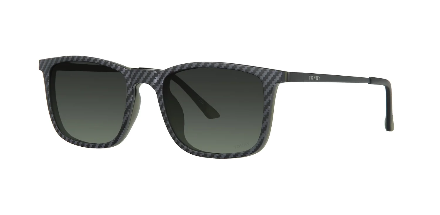 Optical frame with clip-on TONNY 48373C2-CL1