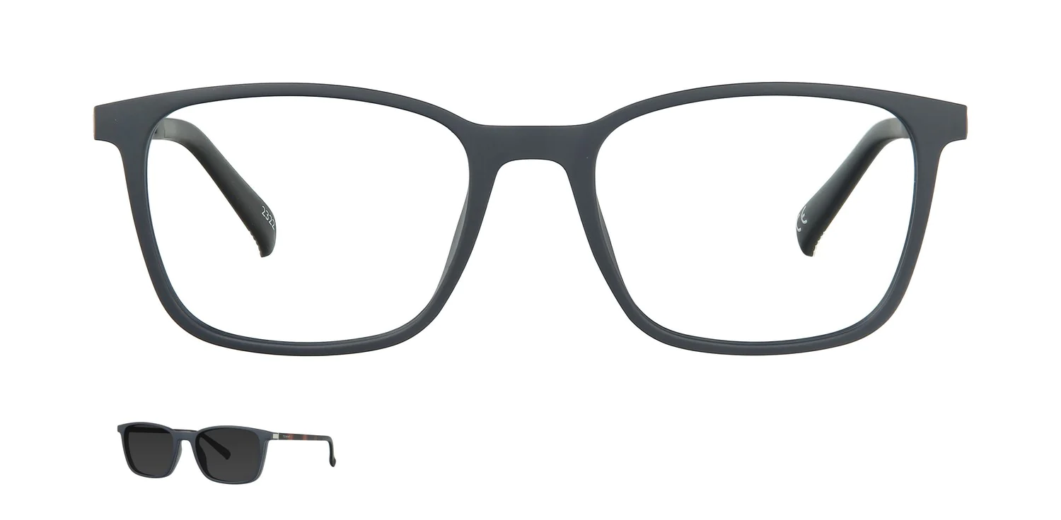 Optical frame with clip-on...