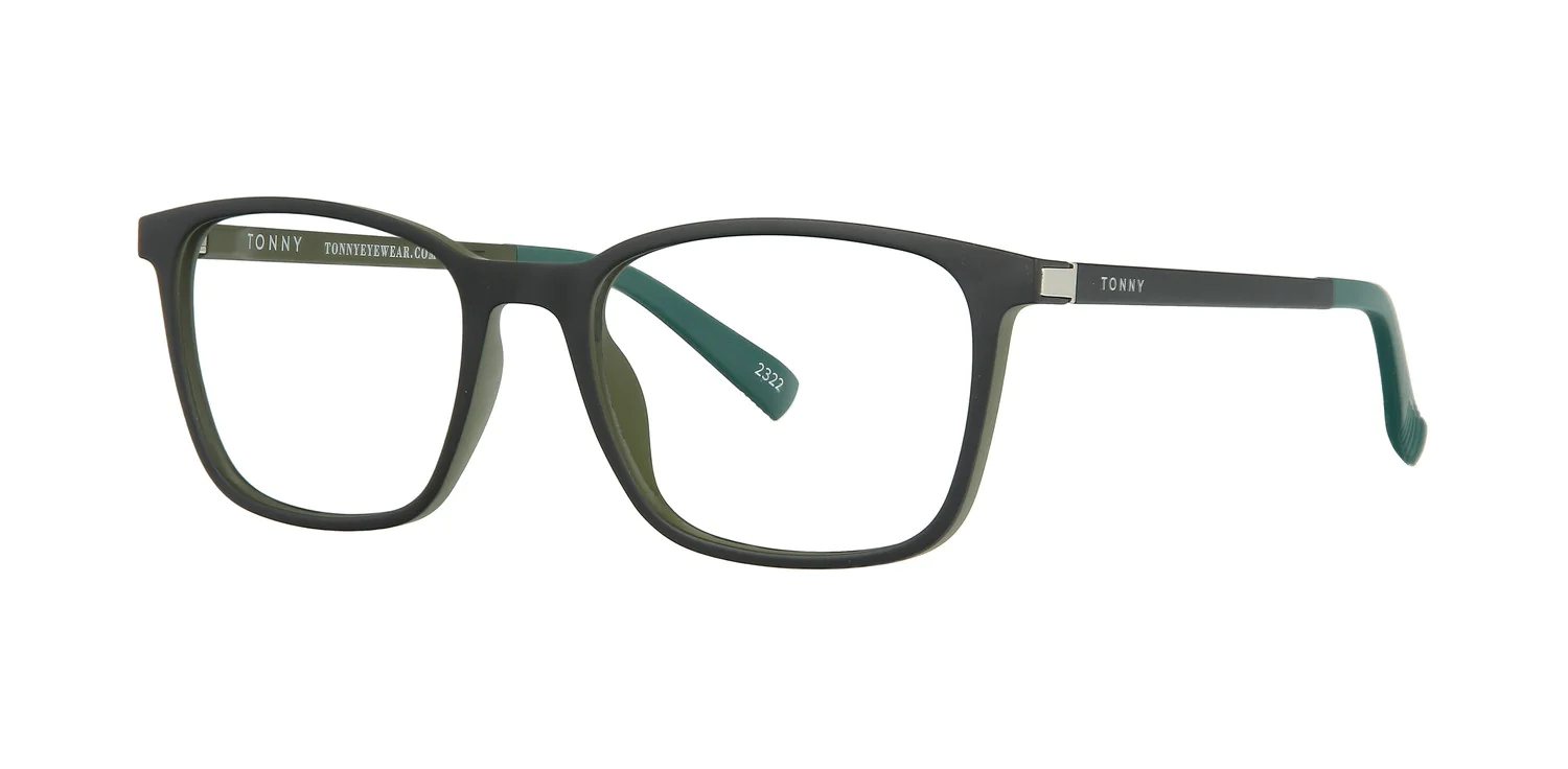 Optical frame with clip-on TONNY 48375C3-CL1