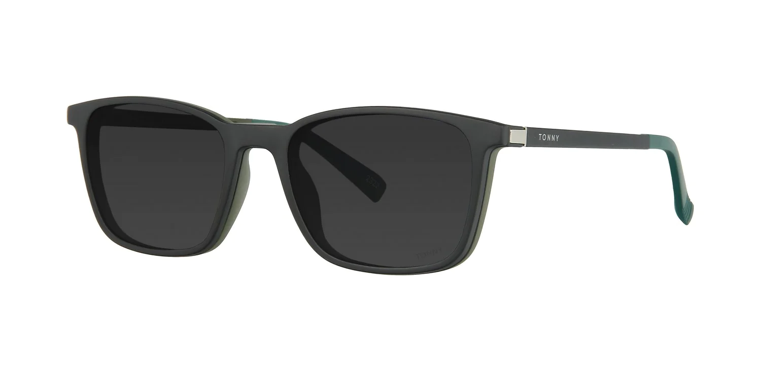 Optical frame with clip-on TONNY 48375C3-CL1