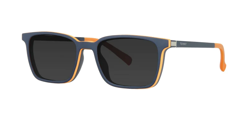 Optical frame with clip-on TONNY 48376C1-CL1