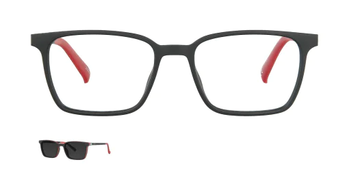 Optical frame with clip-on TONNY 48376C3-CL1