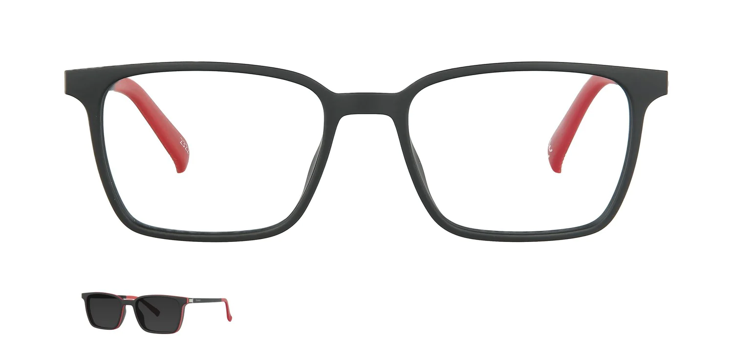 Optical frame with clip-on...