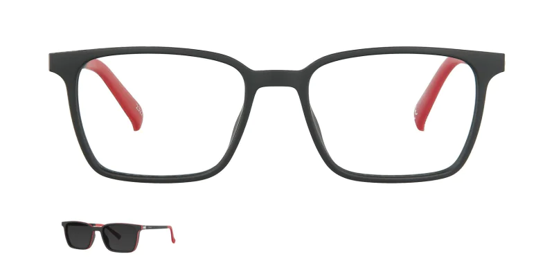 Optical frame with clip-on TONNY 48376C3-CL1
