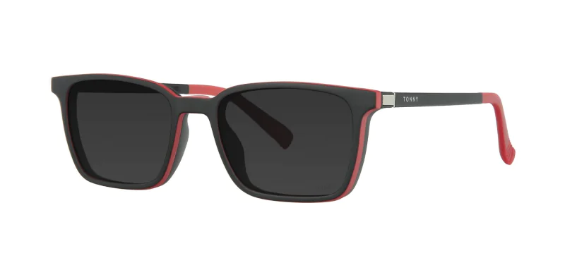 Optical frame with clip-on TONNY 48376C3-CL1