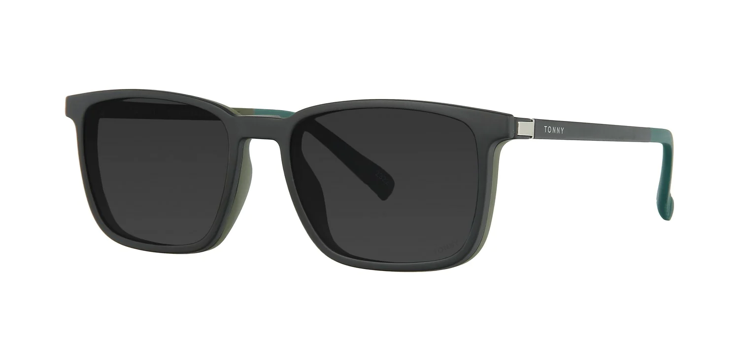 Optical frame with clip-on TONNY 48377C1-CL1