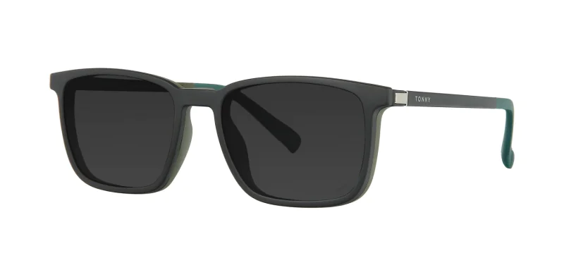 Optical frame with clip-on TONNY 48377C1-CL1