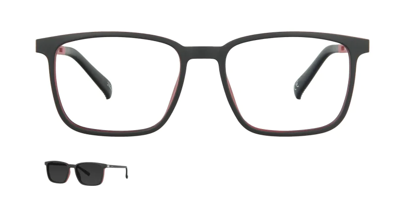 Optical frame with clip-on TONNY 48377C2-CL1