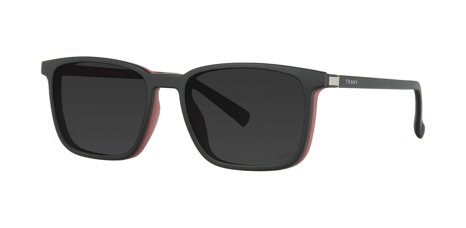 Optical frame with clip-on TONNY 48377C2-CL1
