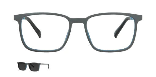 Optical frame with clip-on TONNY 48377C3-CL1