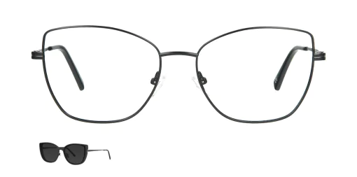 Optical frame with clip-on TONNY 48381C4-CL1