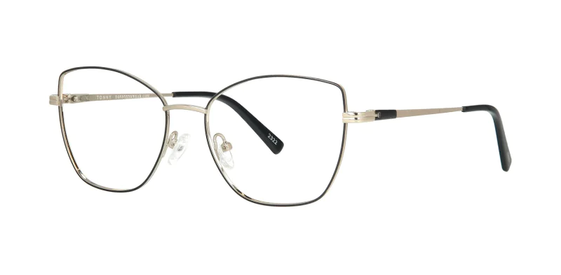 Optical frame with clip-on TONNY 48381C3-CL1