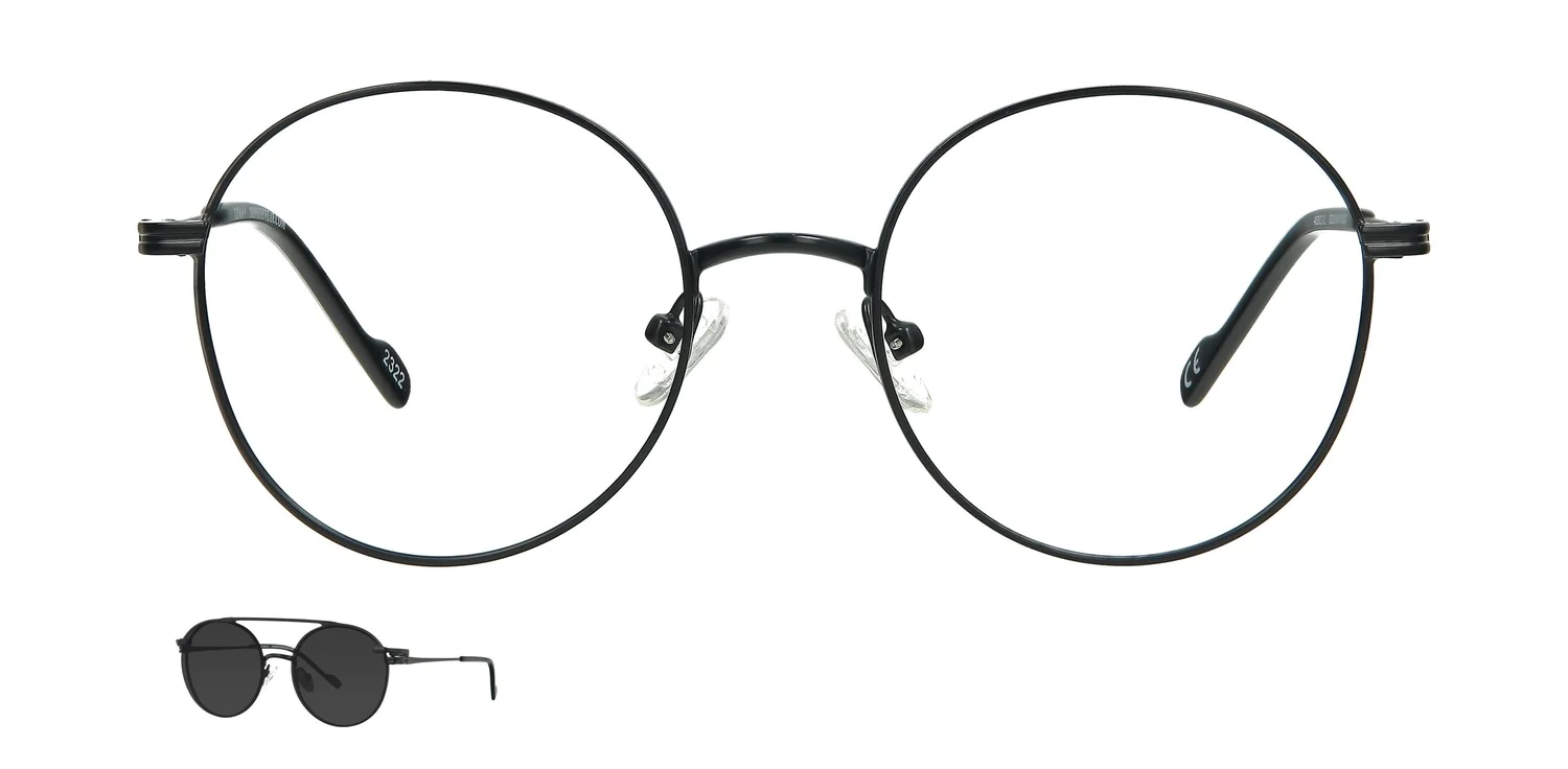 Optical frame with clip-on...