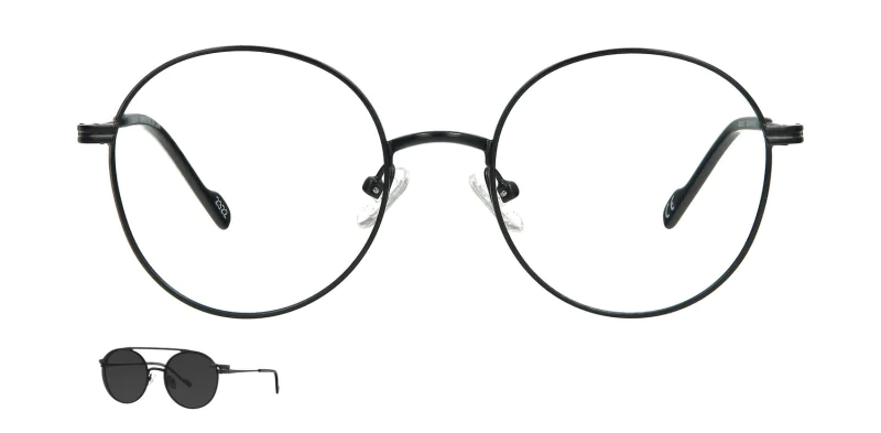 Optical frame with clip-on TONNY 48360C1-CL1