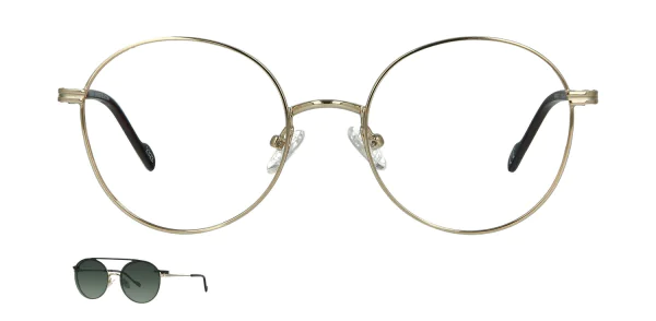 Optical frame with clip-on TONNY 48360C2-CL1