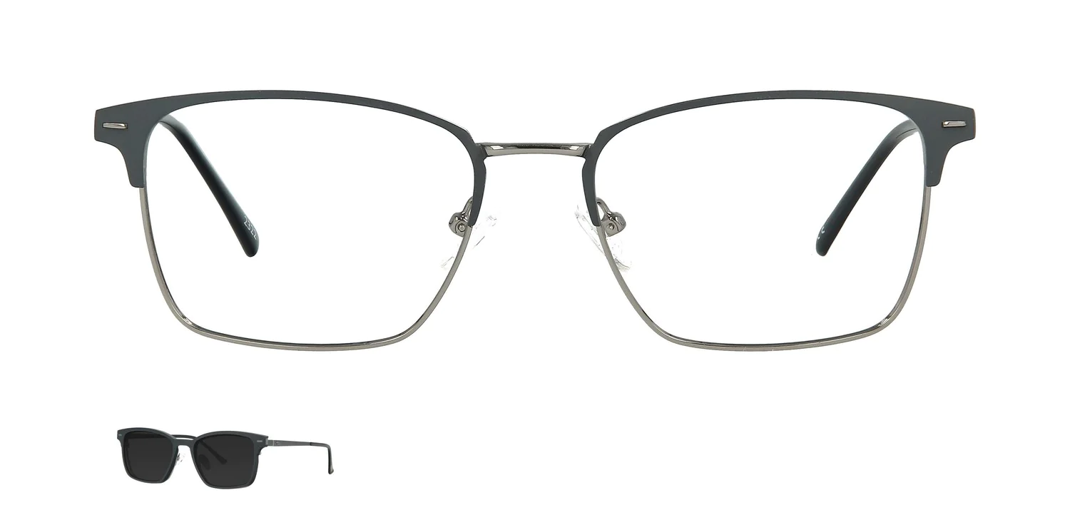 Optical frame with clip-on...