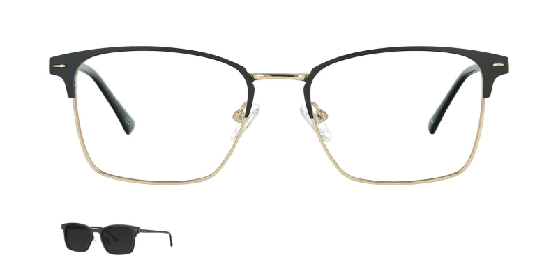 Optical frame with clip-on TONNY 48362C3-CL1