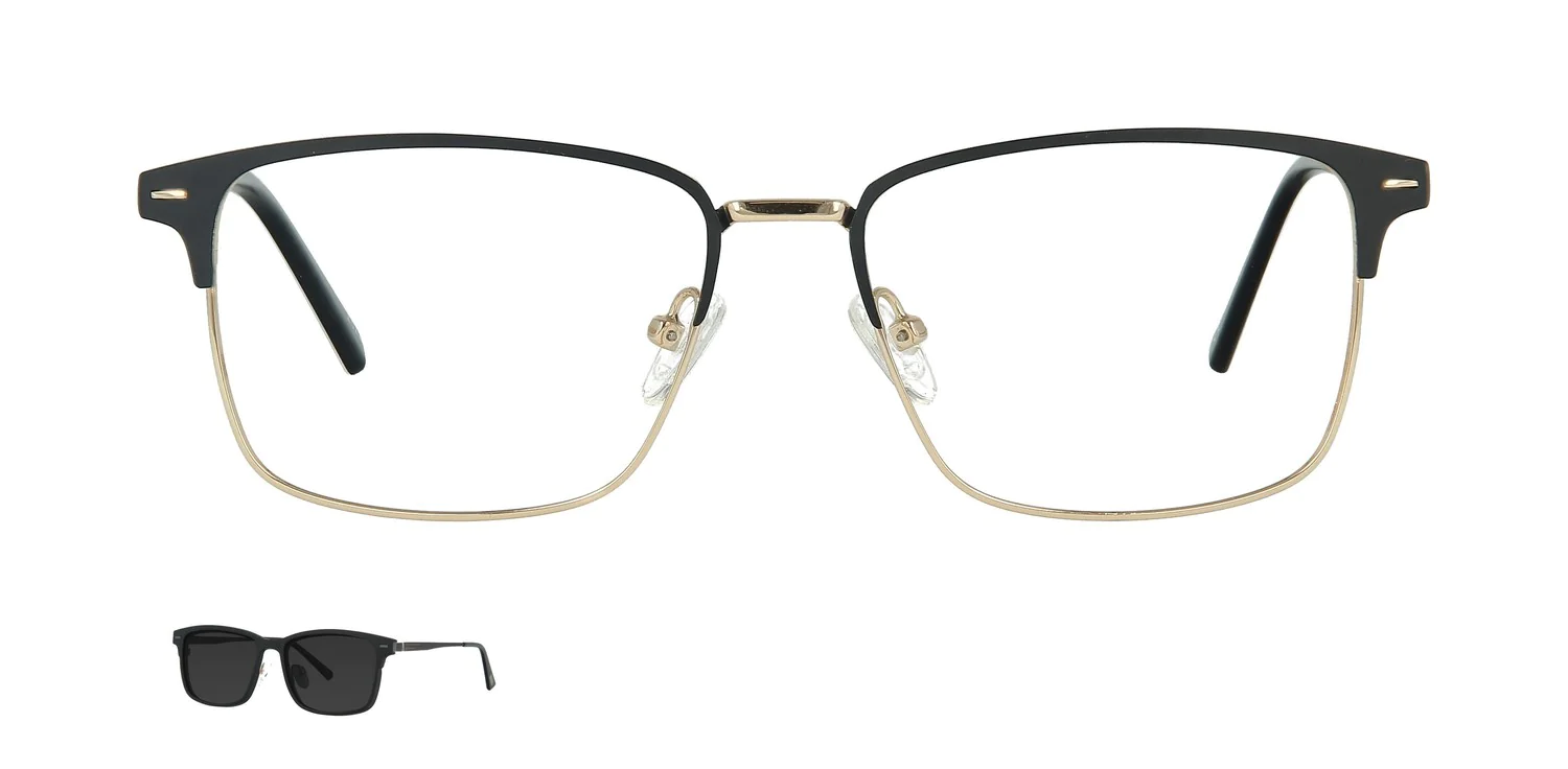 Optical frame with clip-on...