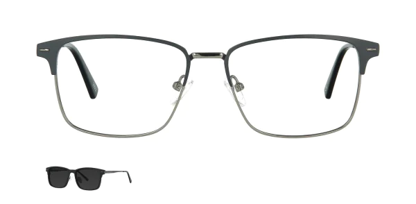 Optical frame with clip-on TONNY 48363C2-CL1