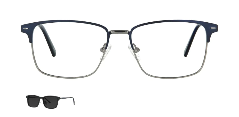 Optical frame with clip-on TONNY 48363C4-CL1