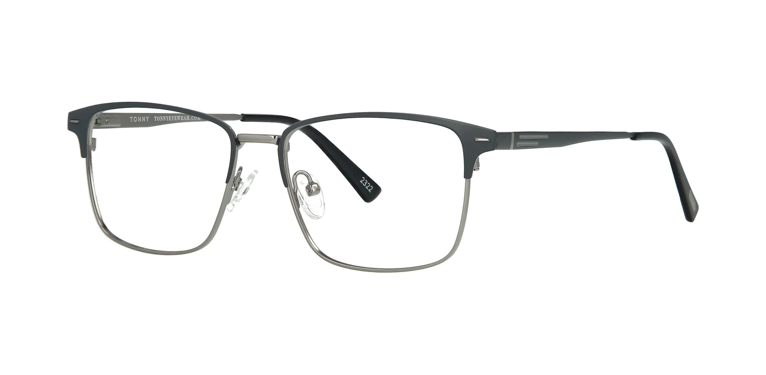 Optical frame with clip-on TONNY 48363C2-CL1
