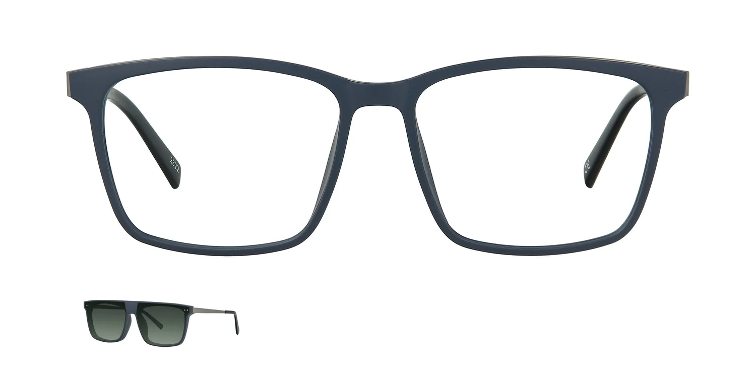 Optical frame with clip-on...