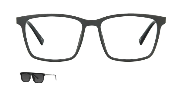 Optical frame with clip-on TONNY 48374C3-CL1