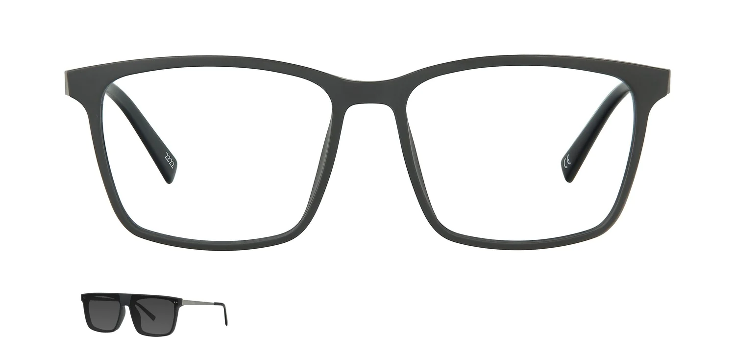 Optical frame with clip-on...