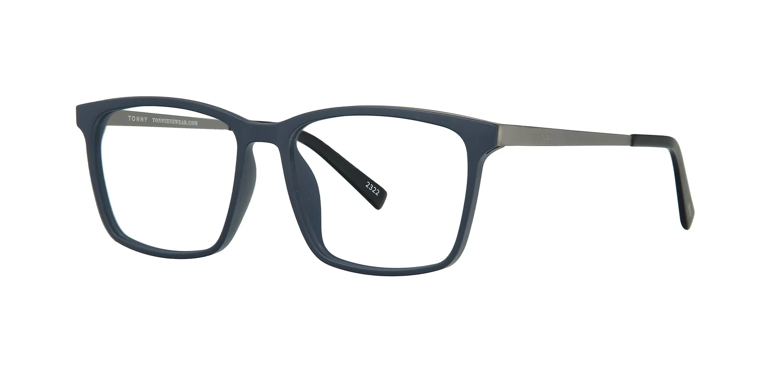 Optical frame with clip-on TONNY 48374C2-CL1