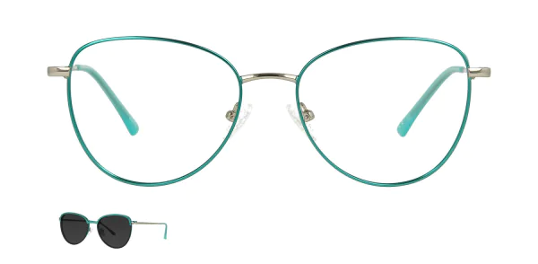 Optical frame with clip-on TONNY 48380C1-CL1