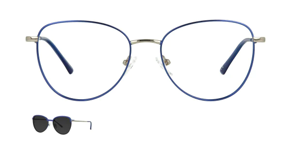 Optical frame with clip-on TONNY 48380C2-CL1