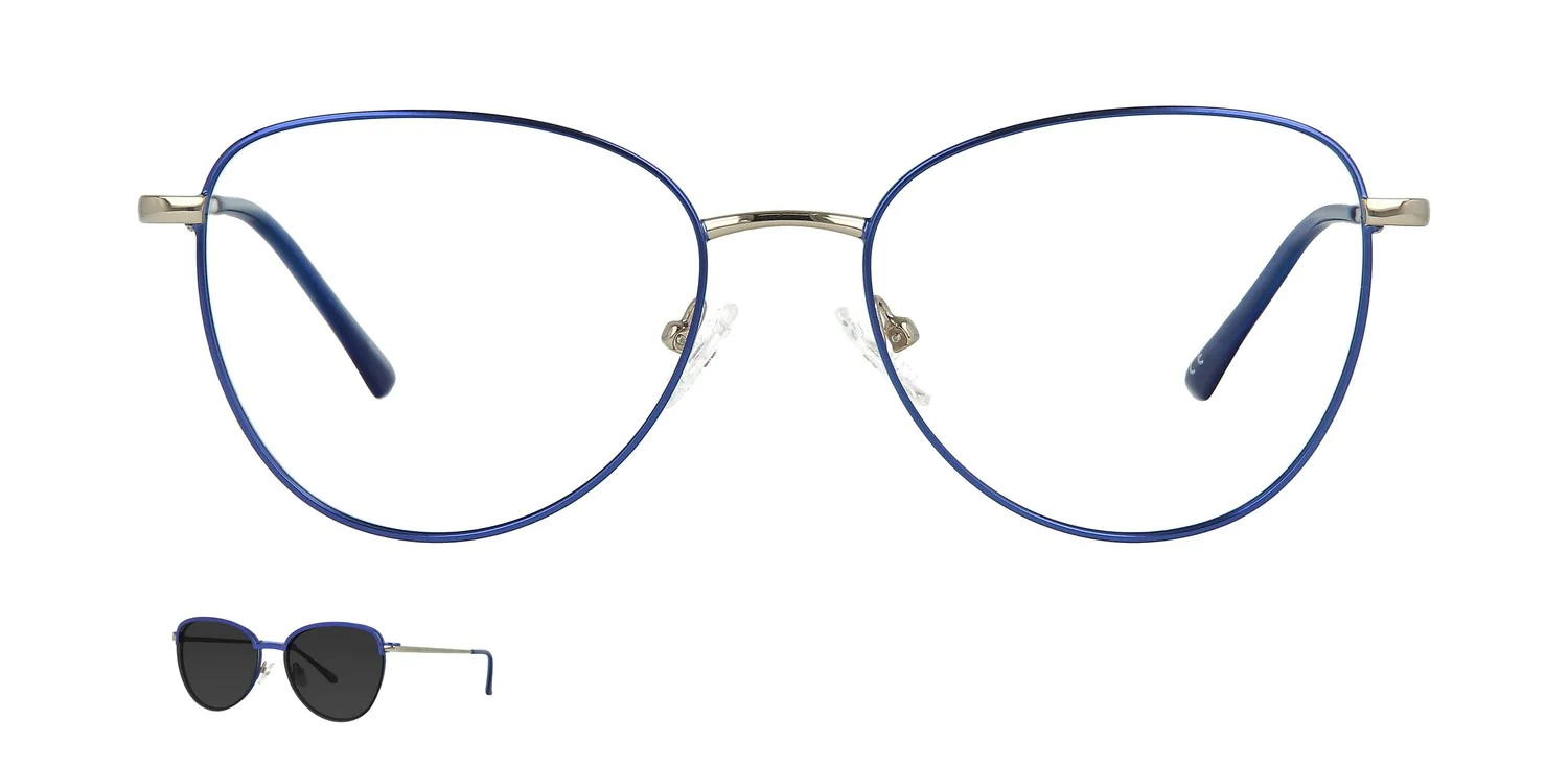 Optical frame with clip-on...