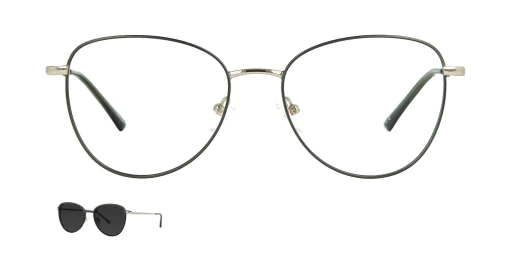 Optical frame with clip-on TONNY 48380C3-CL1