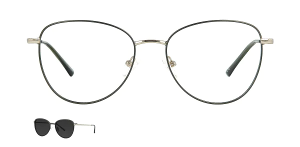 Optical frame with clip-on TONNY 48380C3-CL1