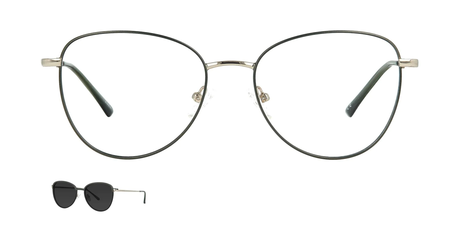 Optical frame with clip-on...