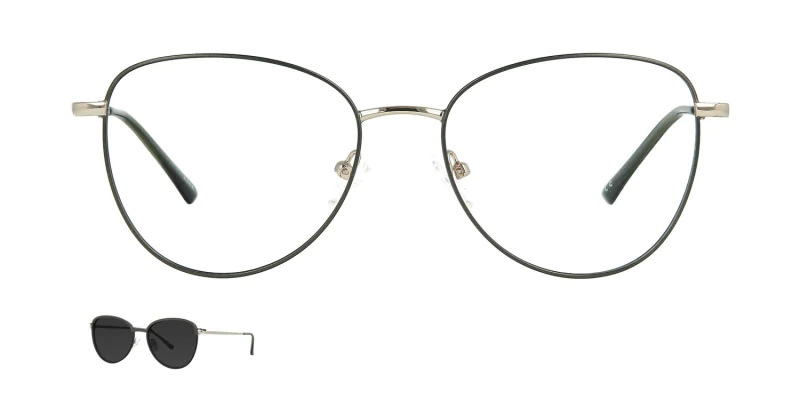 Optical frame with clip-on TONNY 48380C3-CL1