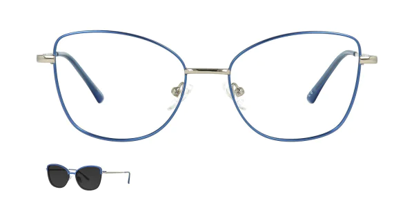Optical frame with clip-on TONNY 48382C3-CL1