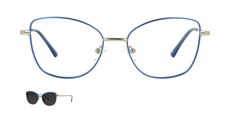 Optical frame with clip-on TONNY 48382C3-CL1