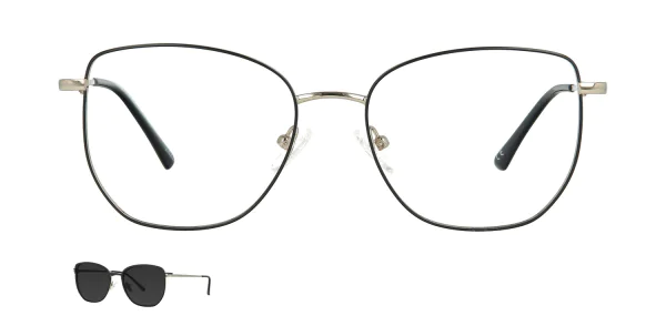 Optical frame with clip-on TONNY 48387C1-CL1