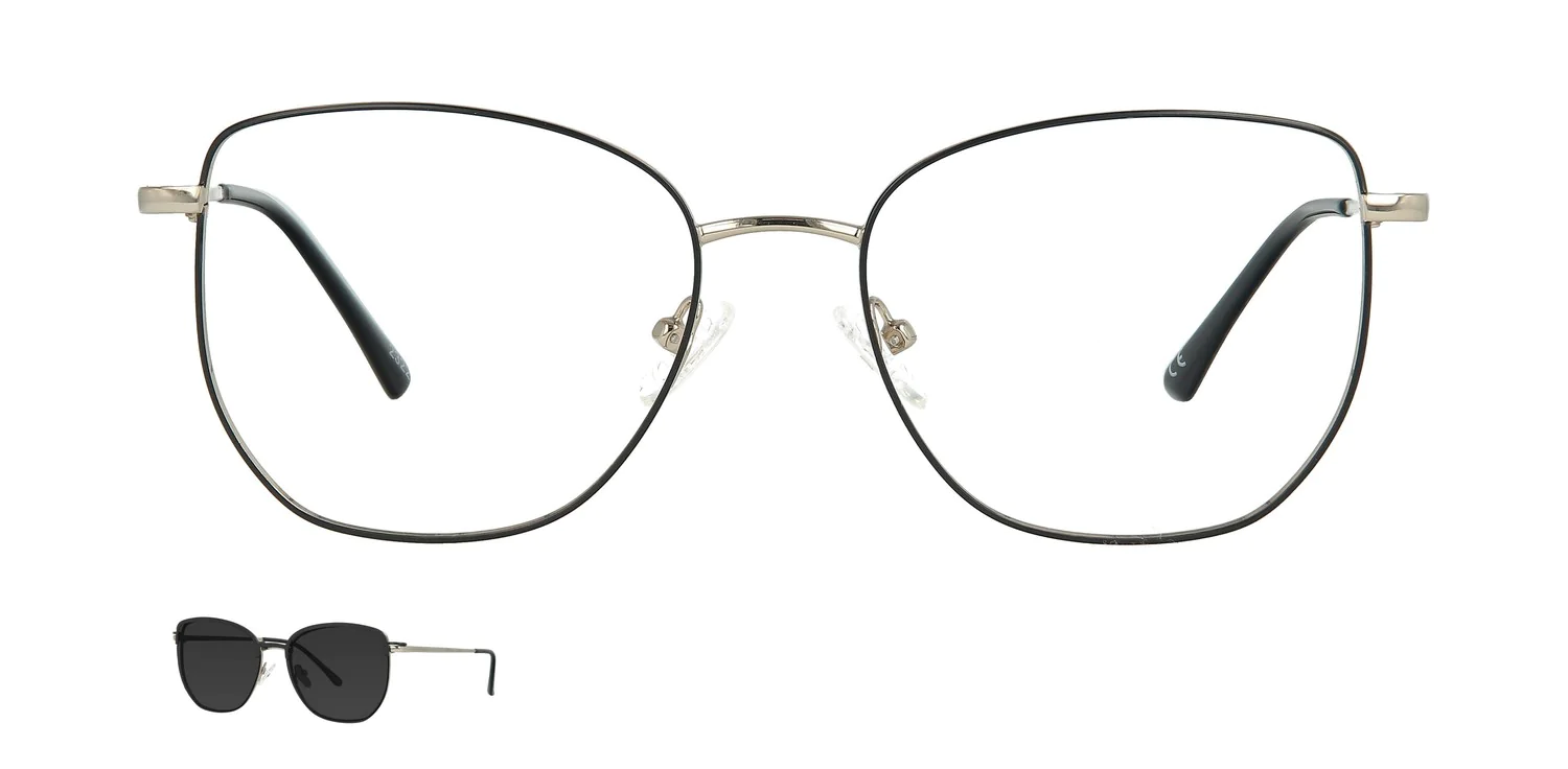 Optical frame with clip-on...