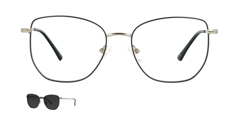 Optical frame with clip-on TONNY 48387C1-CL1