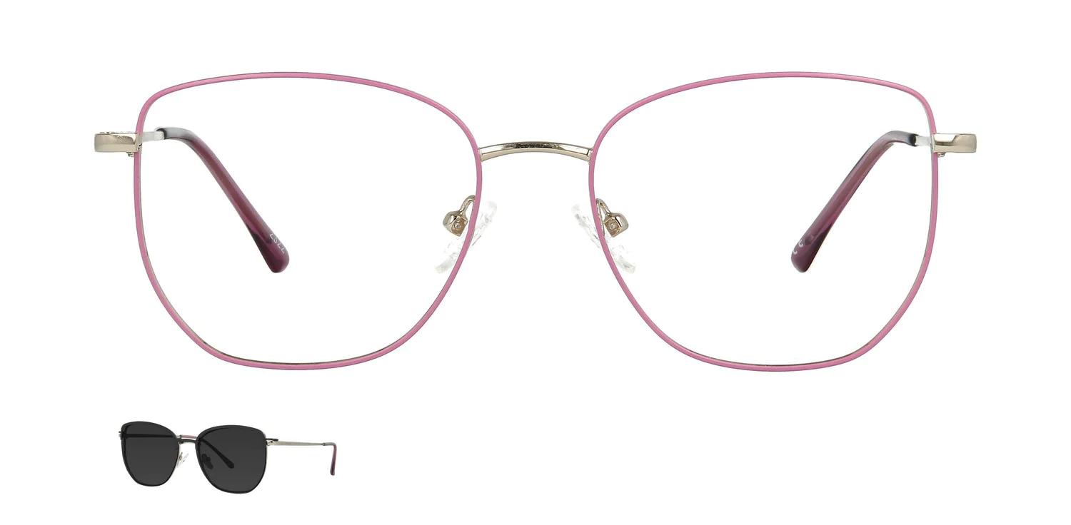 Optical frame with clip-on...