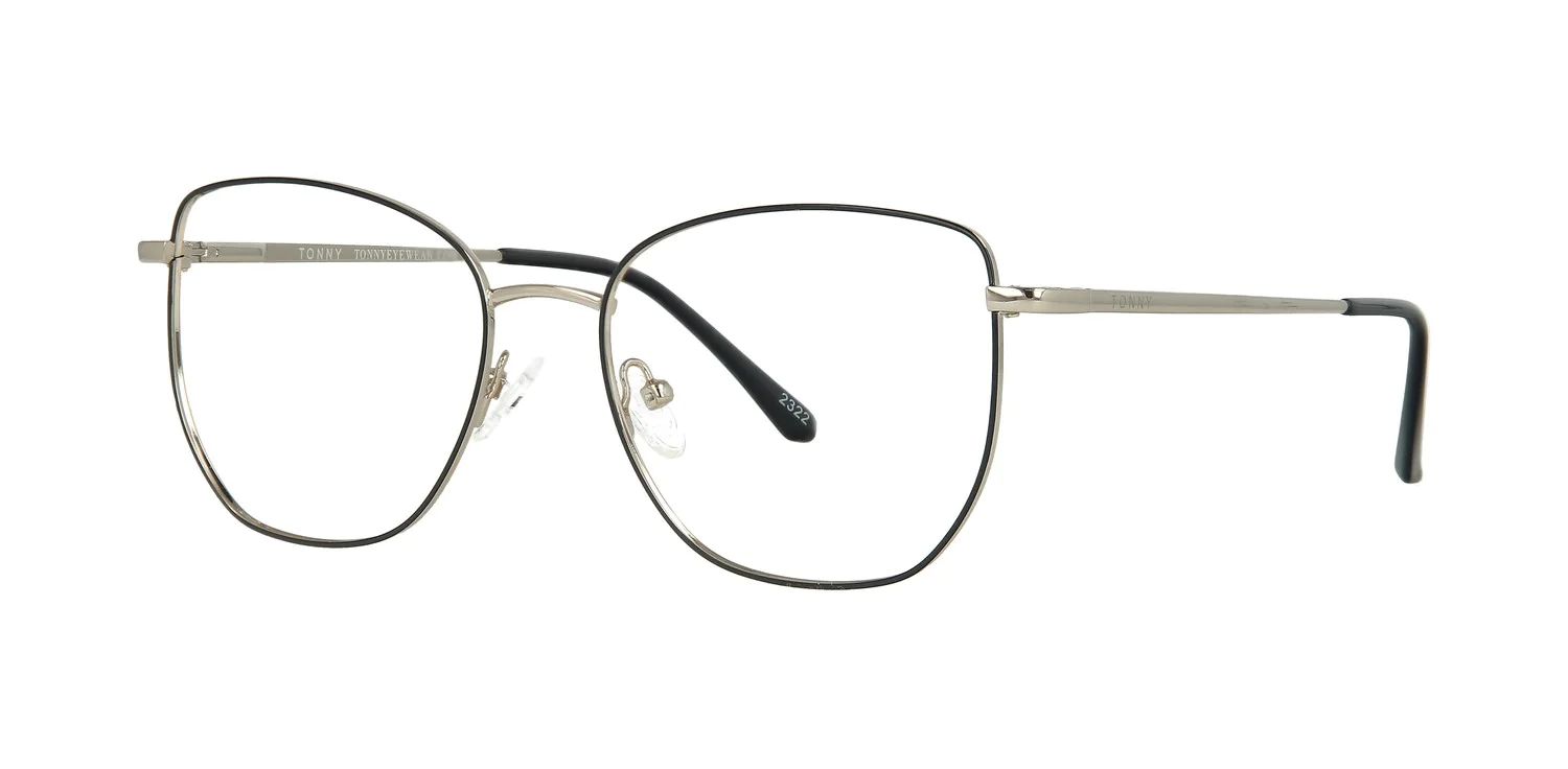 Optical frame with clip-on TONNY 48387C1-CL1