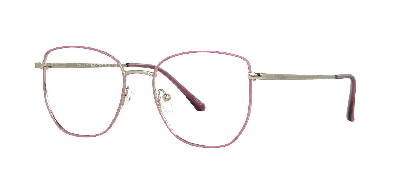 Optical frame with clip-on TONNY 48387C3-CL1