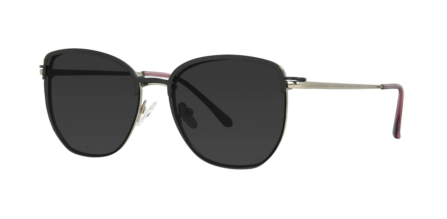 Optical frame with clip-on TONNY 48387C3-CL1