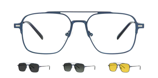 Optical frame with clip-on TONNY 48389C2-CL3